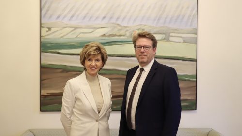 Tikšanās ar Francijas vēstnieku Latvijā Manuelu Lafonu Rapnuiju